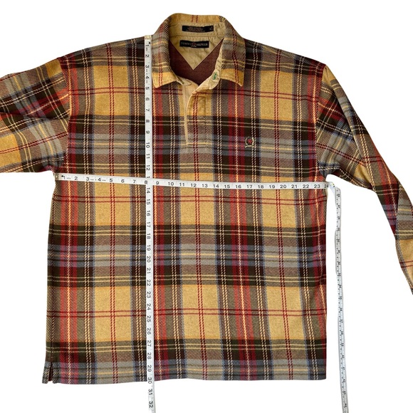 Tommy Hilfiger Plaid Rugby Shirt, Warm Rugby with excellent vintage quality, XL - Picture 6 of 10